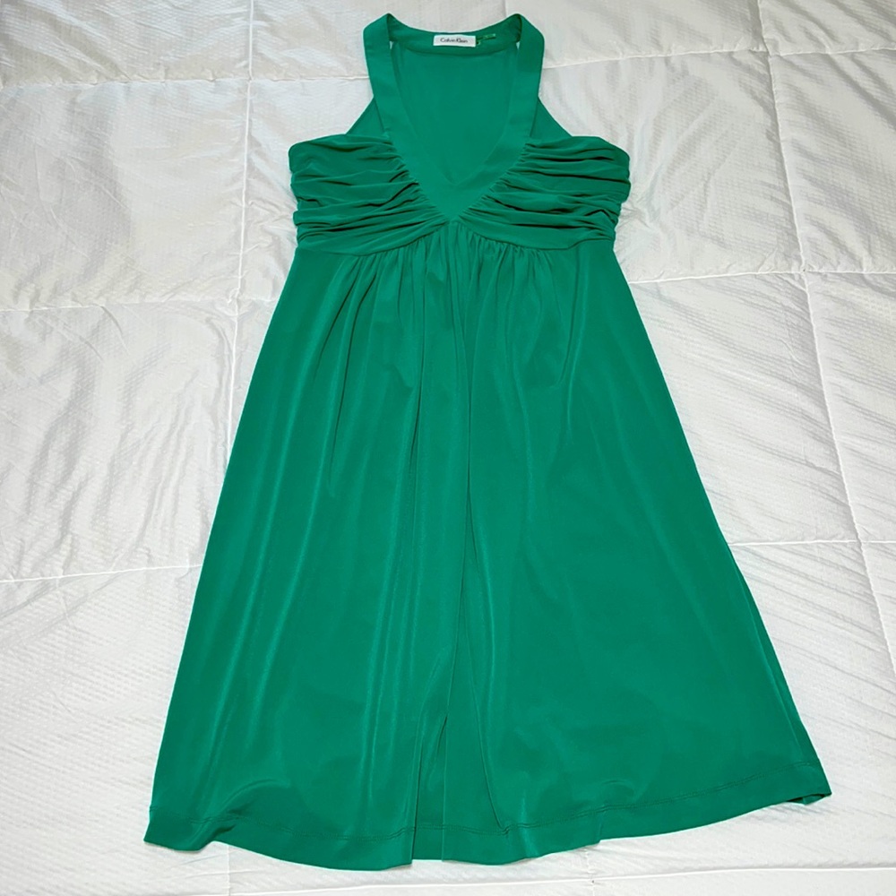 Green Calvin Klein dress